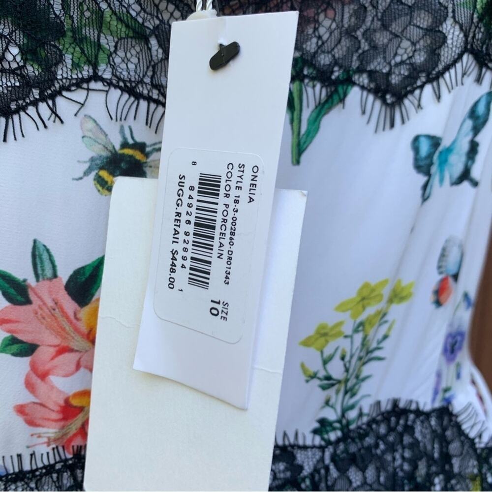Joie | Onelia Porcelain Butterfly Dress NWT Size 10 - Picture 12 of 16